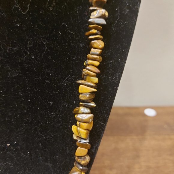Tigers Eye Stone Infinity Necklace - Picture 3 of 5